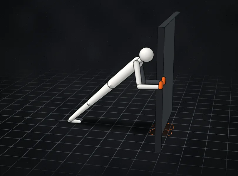 Level 2: Wall, feet back